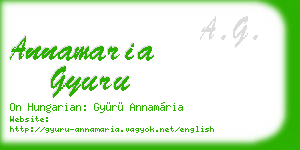 annamaria gyuru business card