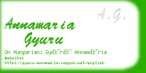 annamaria gyuru business card